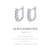 MODIAN D Color U Shape Moissanite Earrings 925 Sterling Silver Elegant Exquisite Hoop Earrings For Women Wedding Jewelry