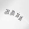 MODIAN 1.00Ct 2.00Ct Moissanite D Color Lab Diamond Stud Earrings For Women 925 Sterling Silver Basic Design Wedding Jewelry