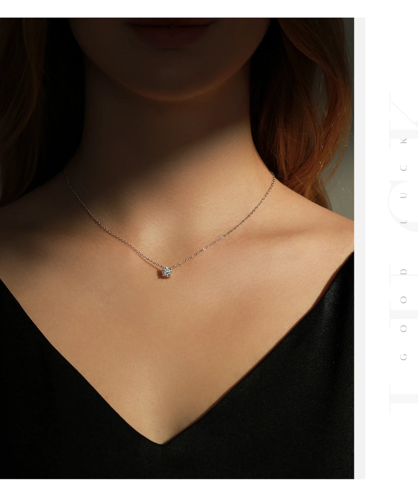 MODIAN Square & Round Halo Moissanite 925 Sterling Silver Pendant Necklace D Color VVS1 Lab Diamond Necklace For Women Jewelry