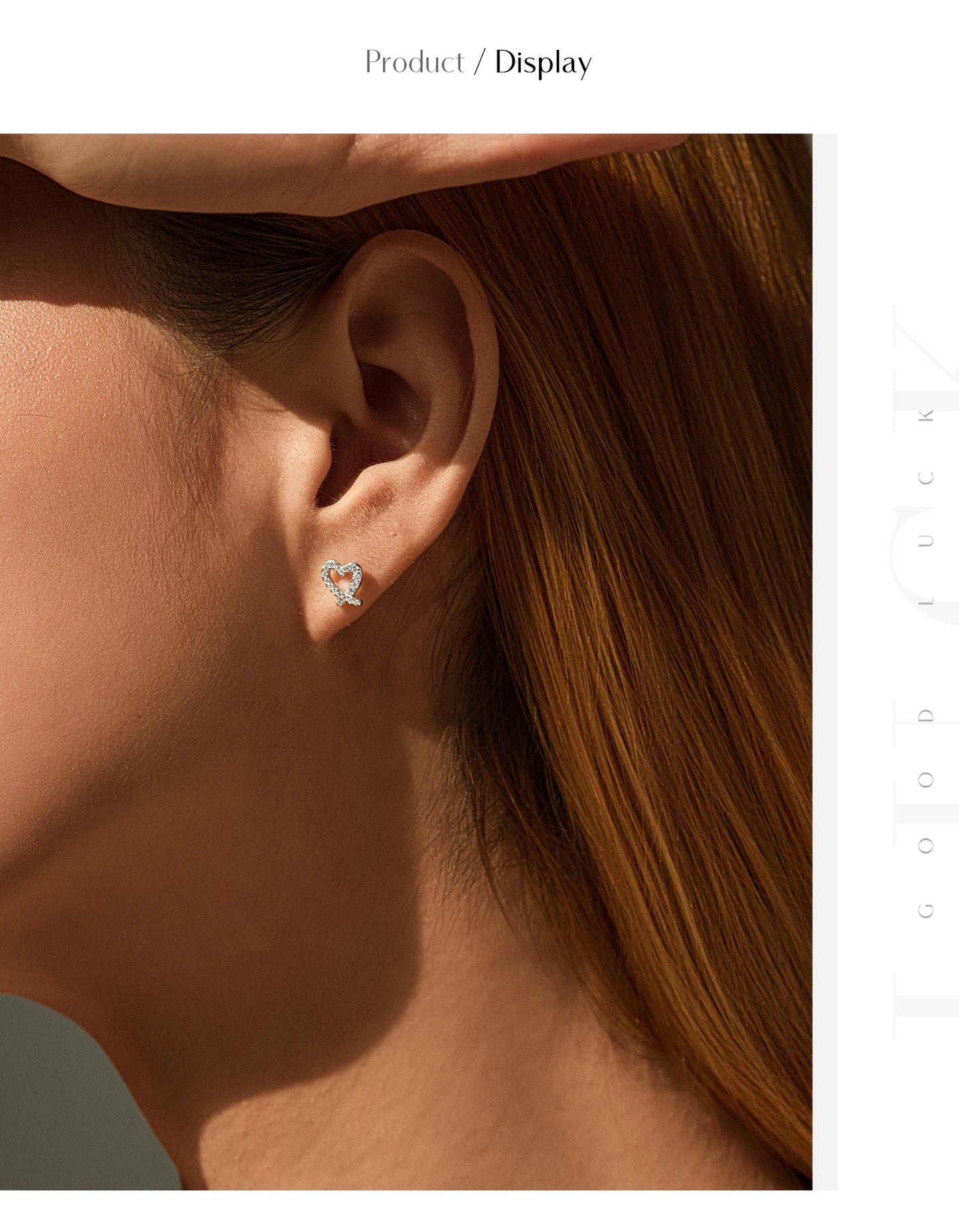 MODIAN D Color Sparkling Moissanite Earrings 925 Sterling Silver Asymmetrical Heart Stud Earrings For Women Fine Jewelry