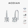 MODIAN D Color Luxury Moissanite Hook Earrings 925 Sterling Silver Classic Drop Earrings For Women Wedding Statement Jewelry
