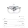 MODIAN Crown D Color Moissanite Ring Delicate Lab Diamond Ring 925 Sterling Silver For Women Wedding Engagement Jewelry
