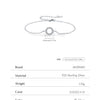 MODIAN D Color Moissanite Bracelet 925 Sterling Silver Fashion Hallow Out Round Link Chain Bracelet For Women Fine Jewelry Gifts