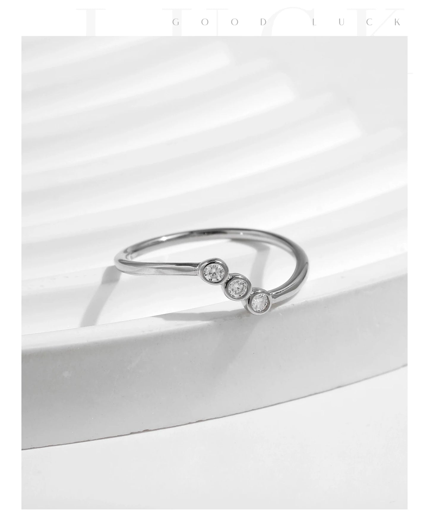 MODIAN D Color Moissanite Lab Diamond Rings 925 Sterling Silver Irregular Line Stackable Fashion Ring For Women Fine Jewelry
