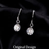 MODIAN 1CT D Color Sparkling Moissanite Hook Earrings 925 Sterling Silver Round Sway Dangle Earrings For Women Fine Jewelry
