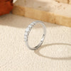MODIAN Exquisite Round Moissanite Ring 925 Sterling Silver Trendy Wedding Engagement Band Rings For Women Fine Jewelry