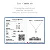 MODIAN D Color Rhombic Moissanite Necklaces 925 Sterling Silver Simple Link Chain Pendant Necklace For Women Fine Jewelry Gifts