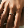 MODIAN D Color Moissanite Ring Delicate Square 925 Sterling Silver Lab Diamond Ring For Women Wedding Statement Jewelry