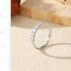 MODIAN Exquisite Round Moissanite Ring 925 Sterling Silver Trendy Wedding Engagement Band Rings For Women Fine Jewelry