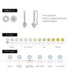 MODIAN Sparkling D Color Moissanite Drop Earrings 925 Sterling Silver Classic Geometric Dangle Earrings For Women Fine Jewelry