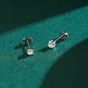 Modian Moissanite Gemstone Clear D Color 925 Sterling Silver Small Tiny Dazzling Stud Earrings For Women Wedding Fine Jewelry