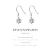 MODIAN 1CT D Color Sparkling Moissanite Hook Earrings 925 Sterling Silver Round Sway Dangle Earrings For Women Fine Jewelry