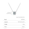 MODIAN Moissanite Pendant Necklace D Color 0.8CT Lab Diamond For Women Wedding Engagement 925 Sterling Silver Fine Jewelry Gift