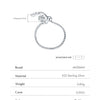 MODIAN D Color Moissanite Rings 925 Sterling Silver Adjustable Beads Boxes Exquisite Chain Rings For Women Fine Jewelry Gift