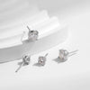 MODIAN 1.00Ct 2.00Ct Moissanite D Color Lab Diamond Stud Earrings For Women 925 Sterling Silver Basic Design Wedding Jewelry