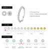 MODIAN D Color Moissanite Round Ring 925 Sterling Silver Sparkling Stacking Slim Band Rings For Women Wedding Fine Jewelry Gifts