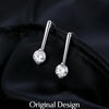MODIAN Sparkling D Color Moissanite Drop Earrings 925 Sterling Silver Classic Geometric Dangle Earrings For Women Fine Jewelry