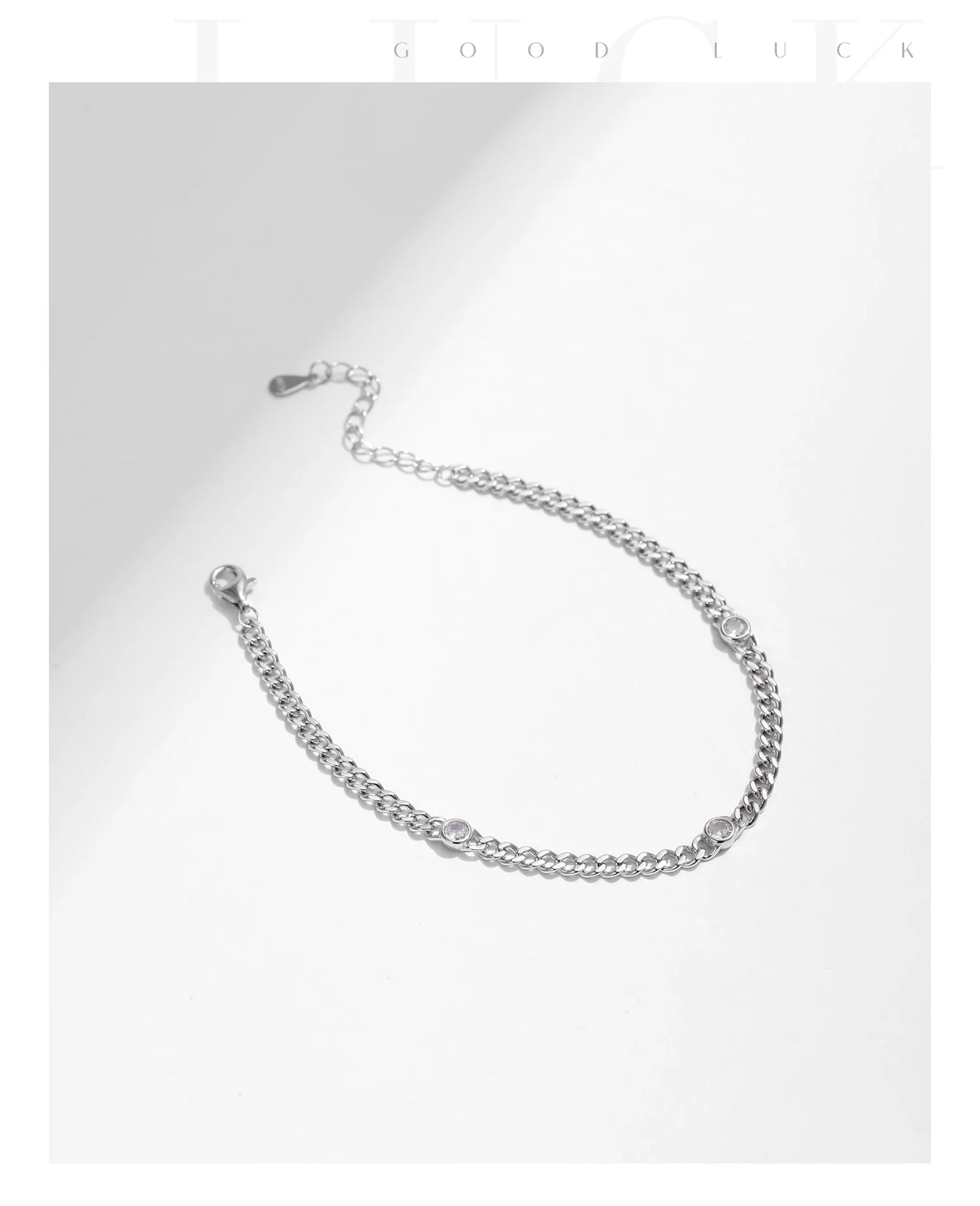 MODIAN White Gold Plated D Color Round Moissanite Twisted Bracelet 925 Sterling Silver VVS1 Dainty Adjustable Jewelry Gifts