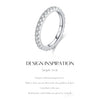 MODIAN Luxury D Color Moissanite Band Stackable Ring For Women Real 925 Sterling Silver Wedding Jewelry With Exquisite Box Gift