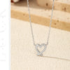 MODIAN D Color Moissanite Necklaces 925 Sterling Silver Exquisite Sweet Irregular Heart Pendant Necklace For Women Fine Jewelry