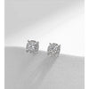 MODIAN D Color Moissanite Stud Earrings Round Cut Lab Created Diamond 925 Sterling Silver Silver Bridal Jewelry For Women Gifts