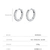 MODIAN D Color Moissanite Ear Buckles 925 Sterling Silver Sparkle Retro Hollow Stars Hoop Earrings For Women Fine Jewelry