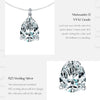 MODIAN D Color Water Drop Moissanite Necklace 925 Sterling Silver Fishing Line Choker Pendant Necklaces For Women Jewelry Gifts