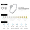 MODIAN Four Leaf Clover D Color Moissanite Ring 925 Sterling Silver Stackable Beads Trendy Finger Ring For Women Fine Jewelry