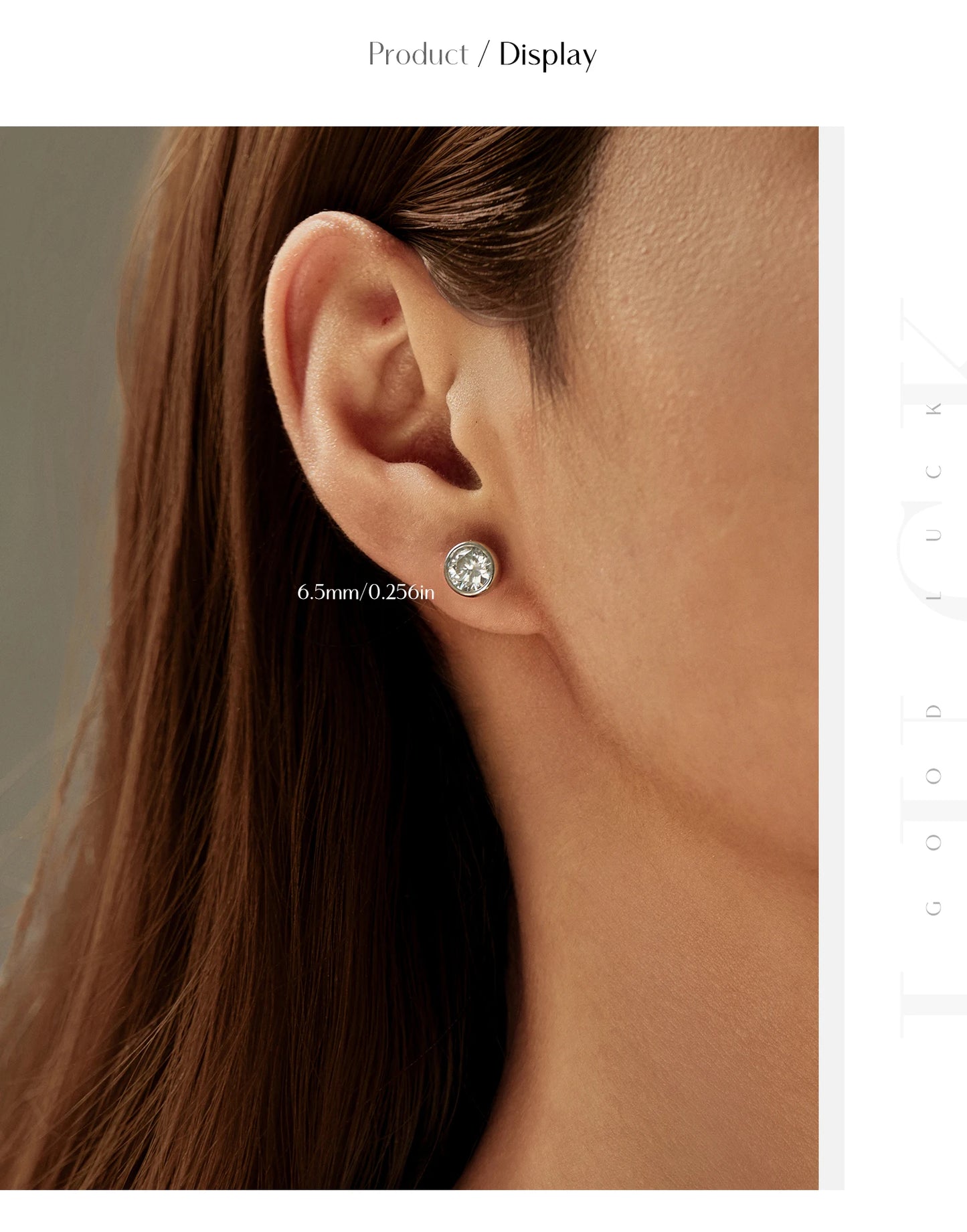 MODIAN 1CT/2CT D Color Bezel Moissanite Earrings 925 Sterling Silver Classic Round Stud Earrings For Women Wedding Fine Jewelry