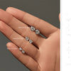 MODIAN 3 Sizes Heart Moissanite Ear Studs 925 Sterling Silver Dazzling Stackable Fashion Stud Earrings For Women Fine Jewelry