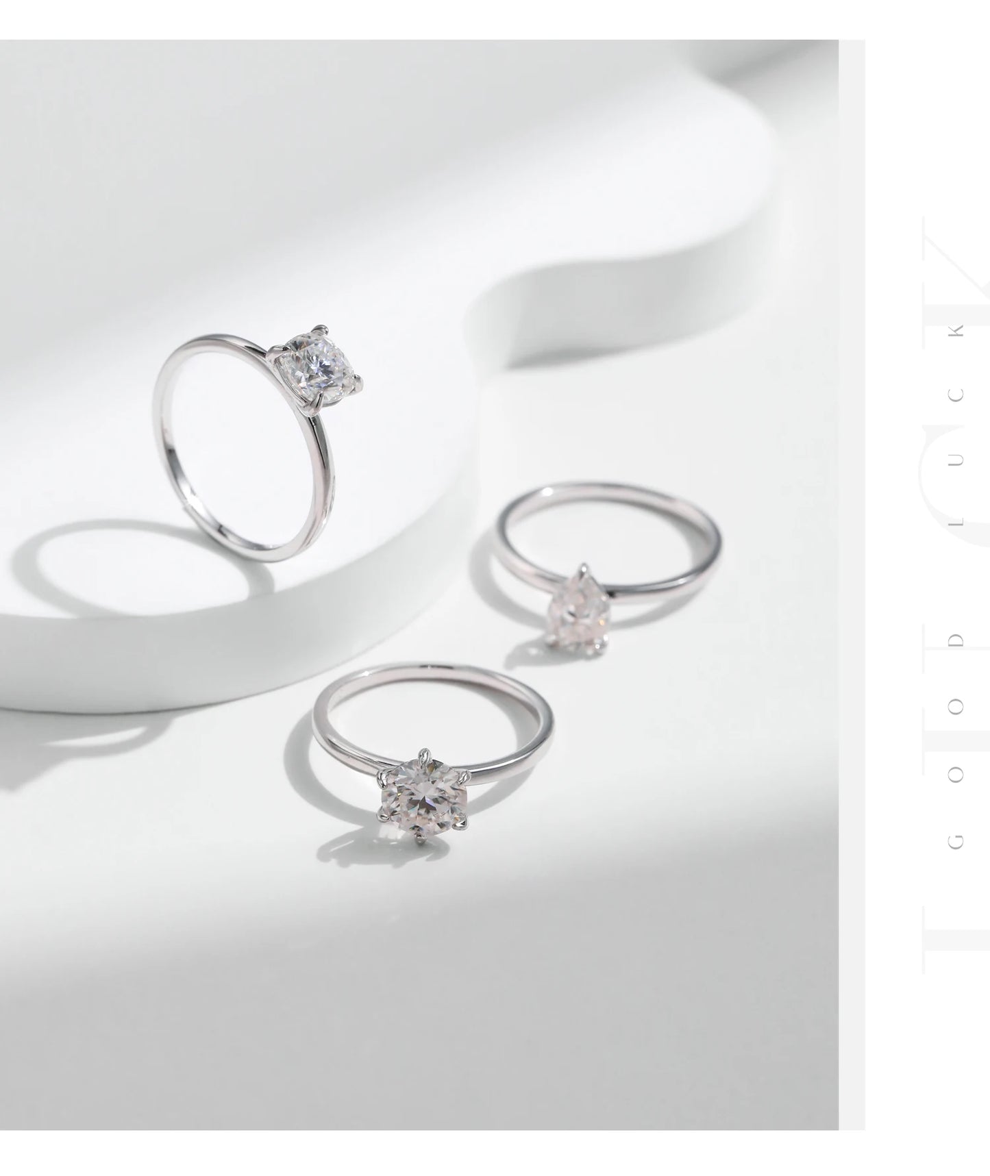 MODIAN Pear Round Square Moissanite Ring 925 Sterling Silver Wedding D Color Lab Created Diamond Rings For Women Fine Jewelry