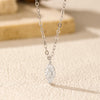 MODIAN D Color Rhombic Moissanite Necklaces 925 Sterling Silver Simple Link Chain Pendant Necklace For Women Fine Jewelry Gifts