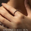 MODIAN D Color Moissanite Round Ring 925 Sterling Silver Sparkling Stacking Slim Band Rings For Women Wedding Fine Jewelry Gifts