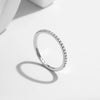 MODIAN D Color Moissanite 925 Sterling Silver Classic Simple Round Hoop Earrings Ring For Women Daily Fine Jewelry Set