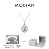 MODIAN 1 Carat D color Moissanite Pendant Necklace For Women 925 Sterling Silver Wedding Bridal Fine Jewelry With Certificate