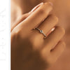 MODIAN D Color Stackable Moissanite Ring 925 Sterling Silver Beads Sparkling Trendy Rings For Women Party Vacation Jewelry