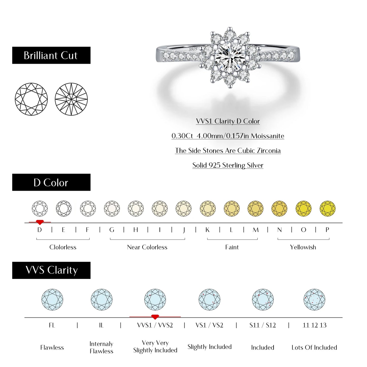 MODIAN D Color Moissanite Luxury Halo Rings 925 Sterling Silver Sparkling Wedding Engagement Rings For Women Fine Jewelry