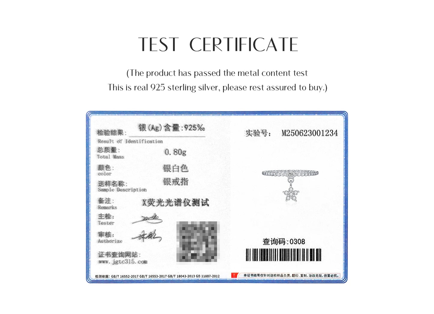 MODIAN D Color Flowers Moissanite Rings 925 Sterling Silver Beads Shiny Stars Swing Pendant Ring For Women Daisy Fine Jewelry