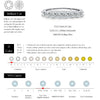 MODIAN Moissanite Wedding Band 925 Sterling Silver Ring Platinum Plated Lab Diamond Stackable Crown Jewelry For Women Gifts