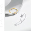 MODIAN D Color Stackable Moissanite Ring 925 Sterling Silver Beads Sparkling Trendy Rings For Women Party Vacation Jewelry