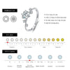 MODIAN 1CT Moissanite Ring 925 Sterling Silver Delicate Flower Six Claws Lab Created Diamond Rings For Women Wedding Jewelry