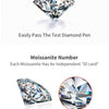 Modian Moissanite 1CT 2CT D Color VVS1 EX Luxury Stud Earrings 925 Sterling Silver Sparkling Earrings For Women Wedding Jewelry