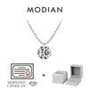MODIAN 6 Styles D Color Geometric Moissanite Necklaces 925 Sterling Silver Dazzling Pendant Necklace For Women Fine Jewelry