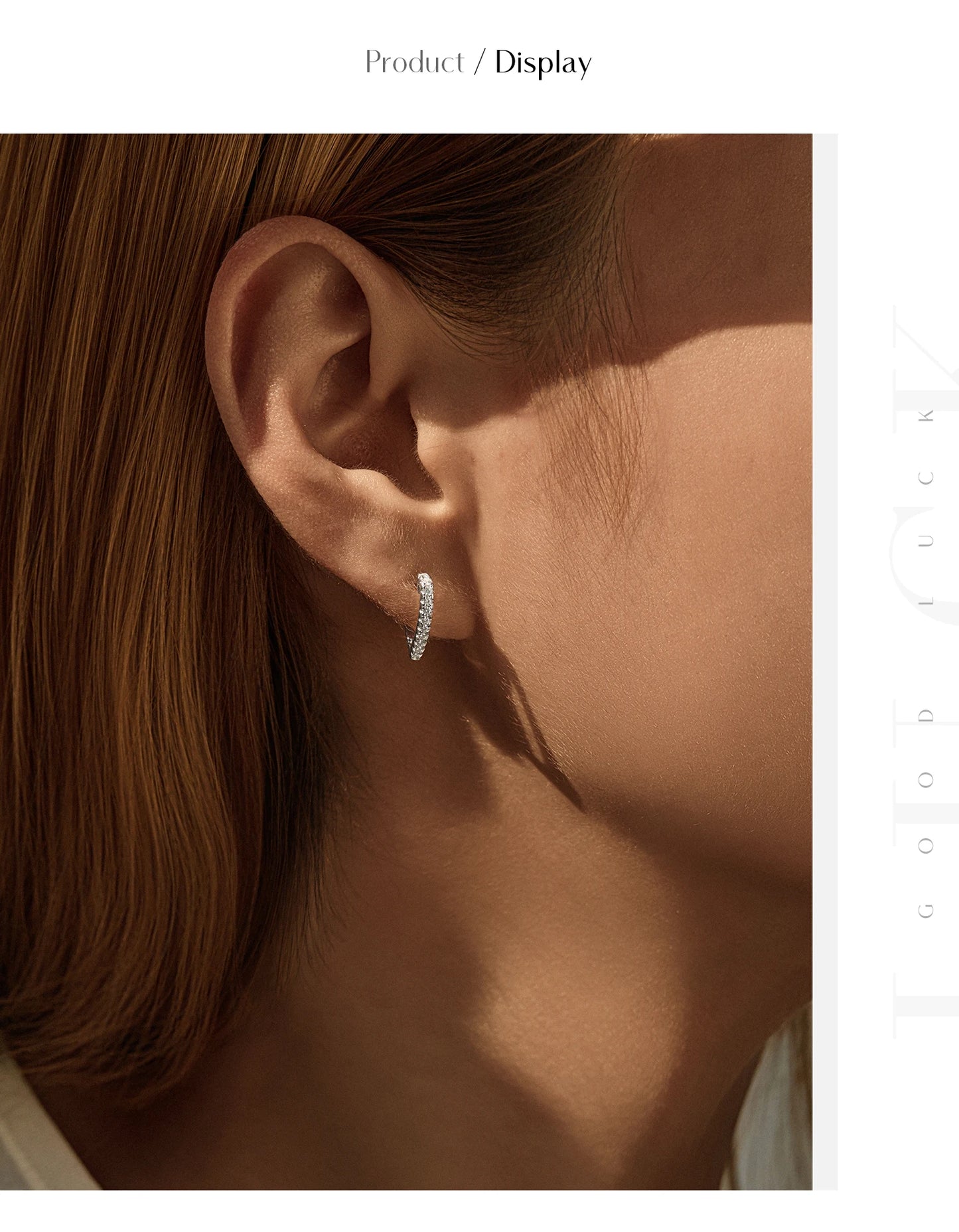 MODIAN D Color Moissanite Ear Buckle 925 Sterling Silver Fashion Heart Sparkle Hoop Earrings For Women Party Fine Jewelry