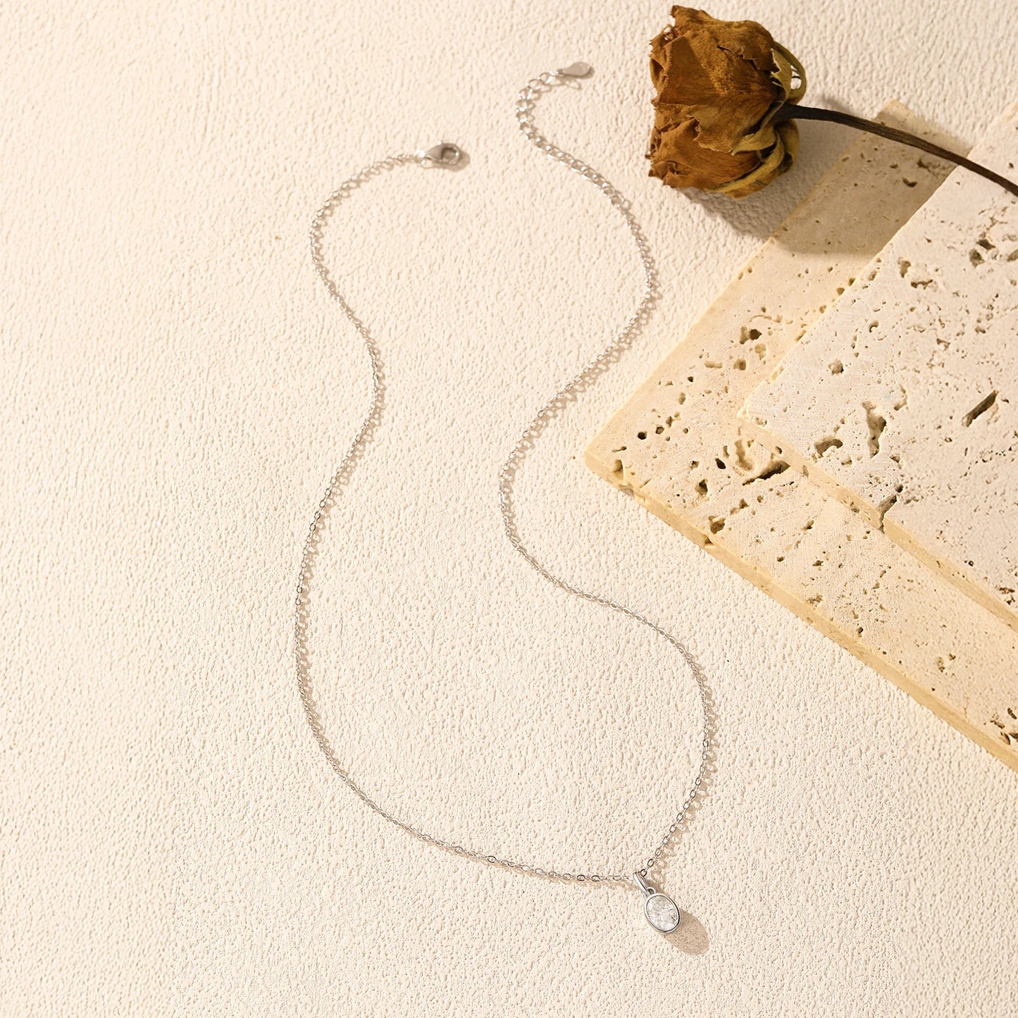 MODIAN 1CT Oval Bezel D Color Moissanite Necklaces 925 Sterling Silver Luxury Wedding Pendant Necklace For Women Fine Jewelry