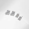 MODIAN 1.00Ct 2.00Ct Moissanite D Color Lab Diamond Stud Earrings For Women 925 Sterling Silver Basic Design Wedding Jewelry