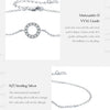 MODIAN D Color Moissanite Bracelet 925 Sterling Silver Fashion Hallow Out Round Link Chain Bracelet For Women Fine Jewelry Gifts
