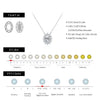 MODIAN D Color Oval Moissanite Necklaces 925 Sterling Silver Classic Pendant Necklace For Women Wedding Engagement Fine Jewelry