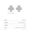MODIAN D Color Moissanite Clubs Small Ear Studs 925 Sterling Silver  Daily Wear Stackable Stud Earrings For Women Fine Jewelry