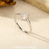 MODIAN D Color Marquise Cut Rhombic Moissanite 925 Sterling Silver Luxury  Band Rings For Women Wedding Fine Jewelry Gifts